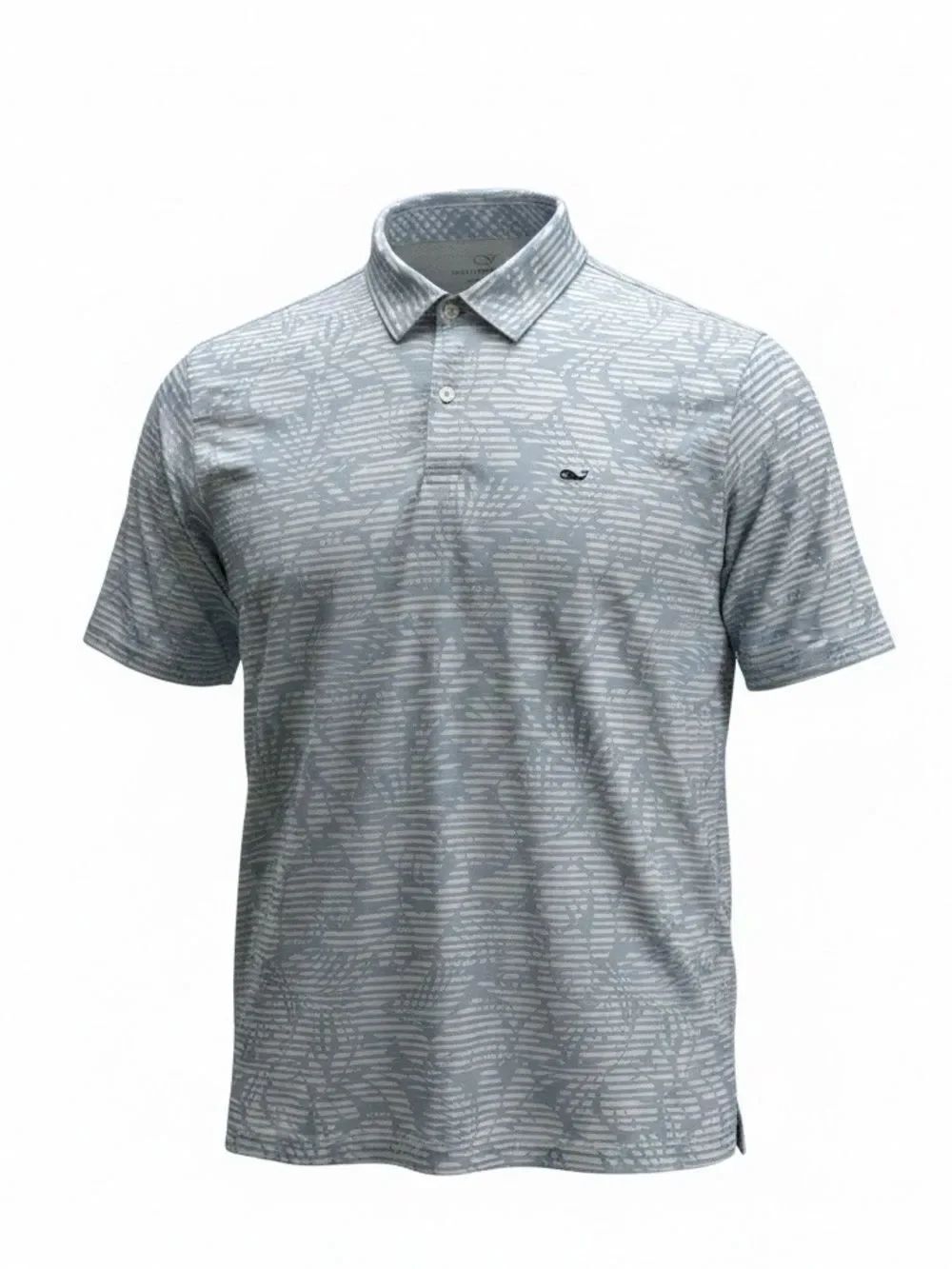 Vineyard Vines Men's Short-Sleeve Polo Shirt - Light Blue Pattern size XL